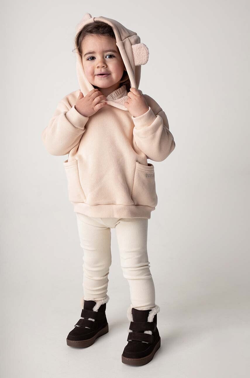 Detské legíny Donsje Ellie Leggings béžová farba, jednofarebné, 4079700