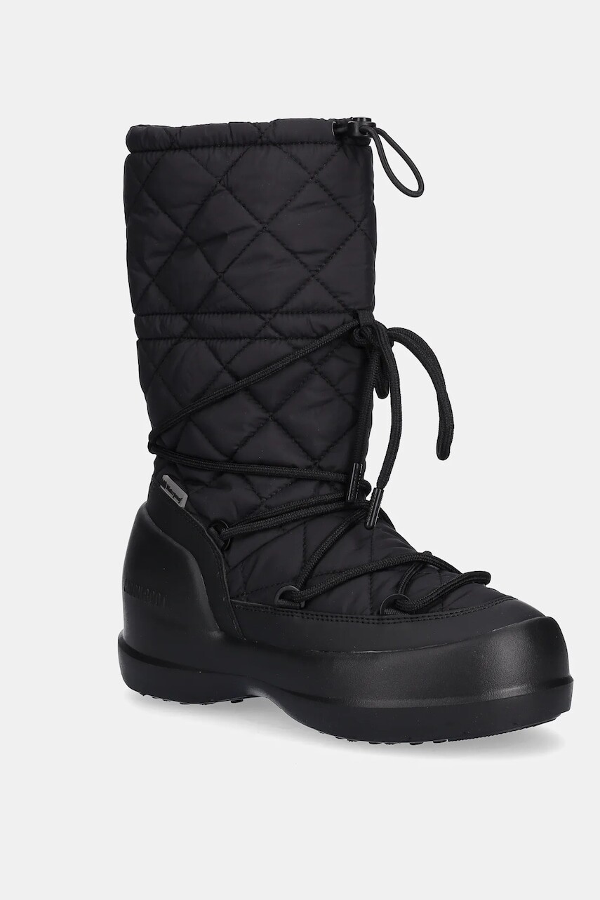 Snehule Moon Boot MB MEZZALUNA QUILTED HIGH BOOT WP čierna farba, 80D2500080 N001
