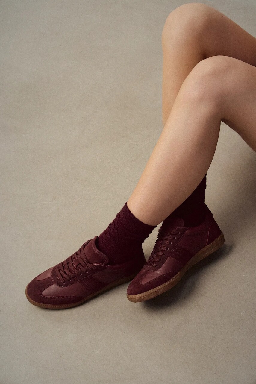 Semišové tenisky Medicine bordová farba