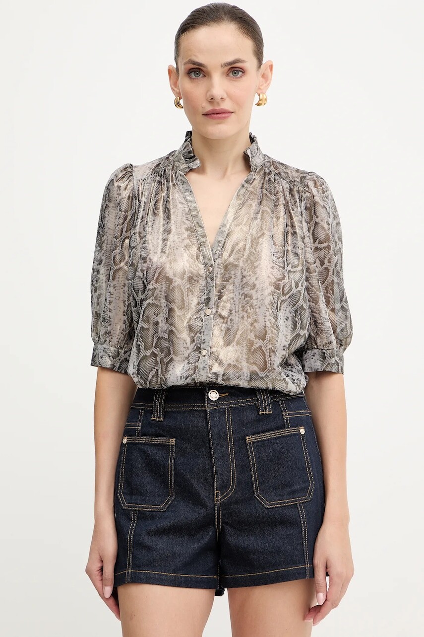 Košeľa Morgan šedá farba, regular, COBA.F