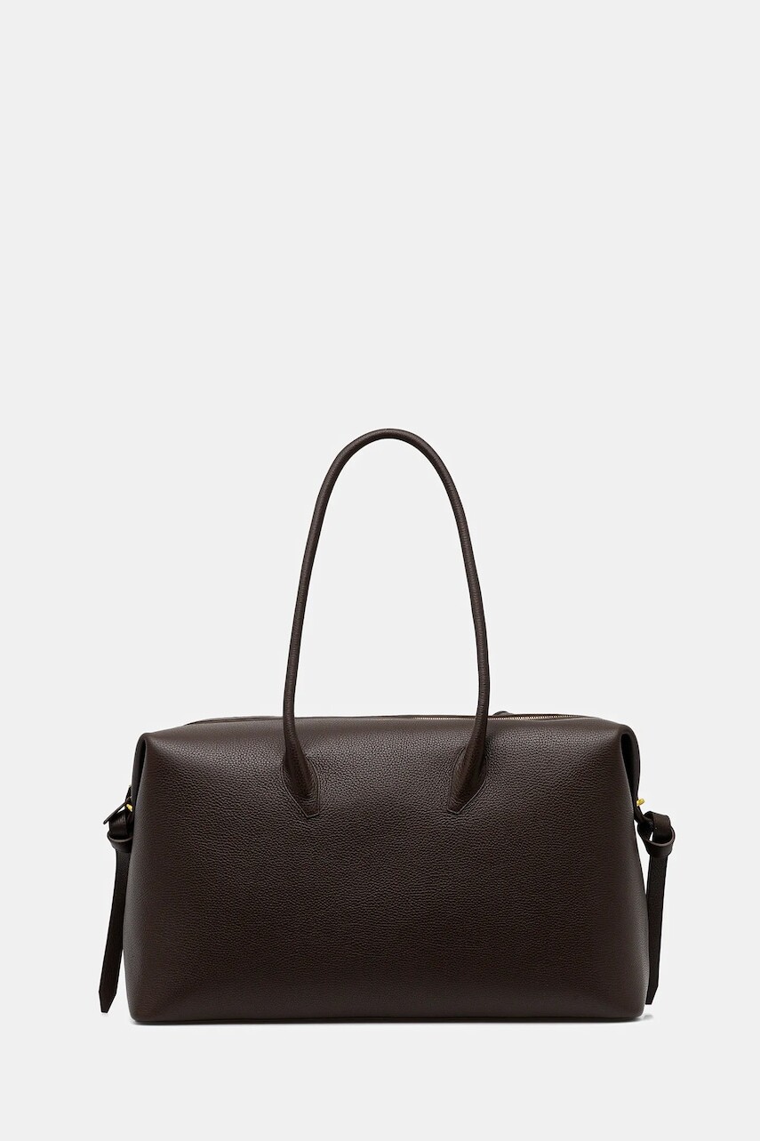 Kožená taška Yuzefi BRIOCHE WEEKENDER hnedá farba, YUZPF25-HB-BW-L038