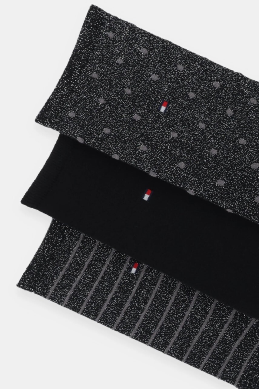 Ponožky Tommy Hilfiger 4-pak čierna farba, 701238220