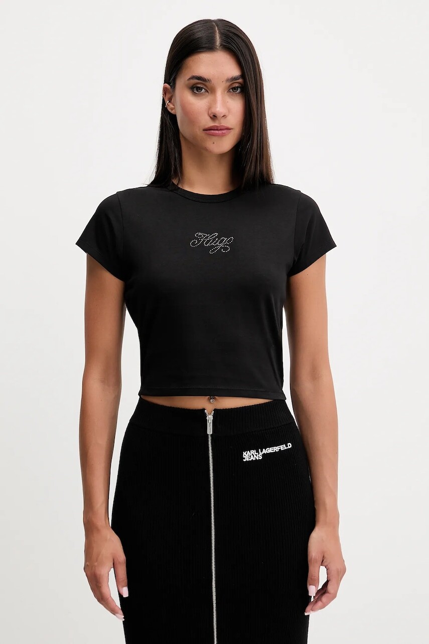 Tričko Hugo Blue dámske, čierna farba, 50551404