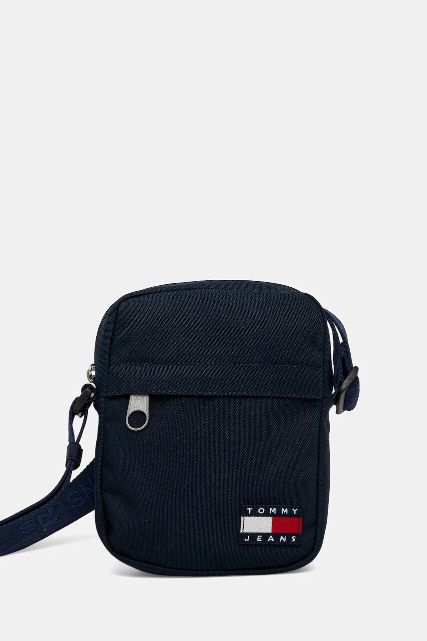 Malá taška Tommy Jeans tmavomodrá farba, AM0AM13710