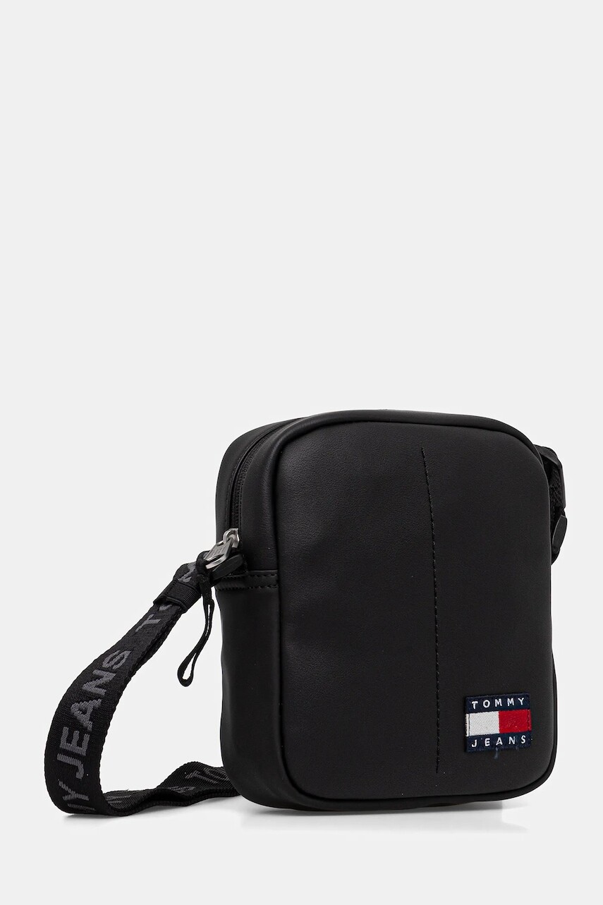 Malá taška Tommy Jeans čierna farba, AM0AM13712