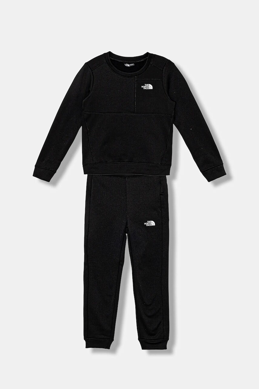 Detská tepláková súprava The North Face KID TNF PERFORMANCE FLEECE SET čierna farba, NF0A8CV0JK31