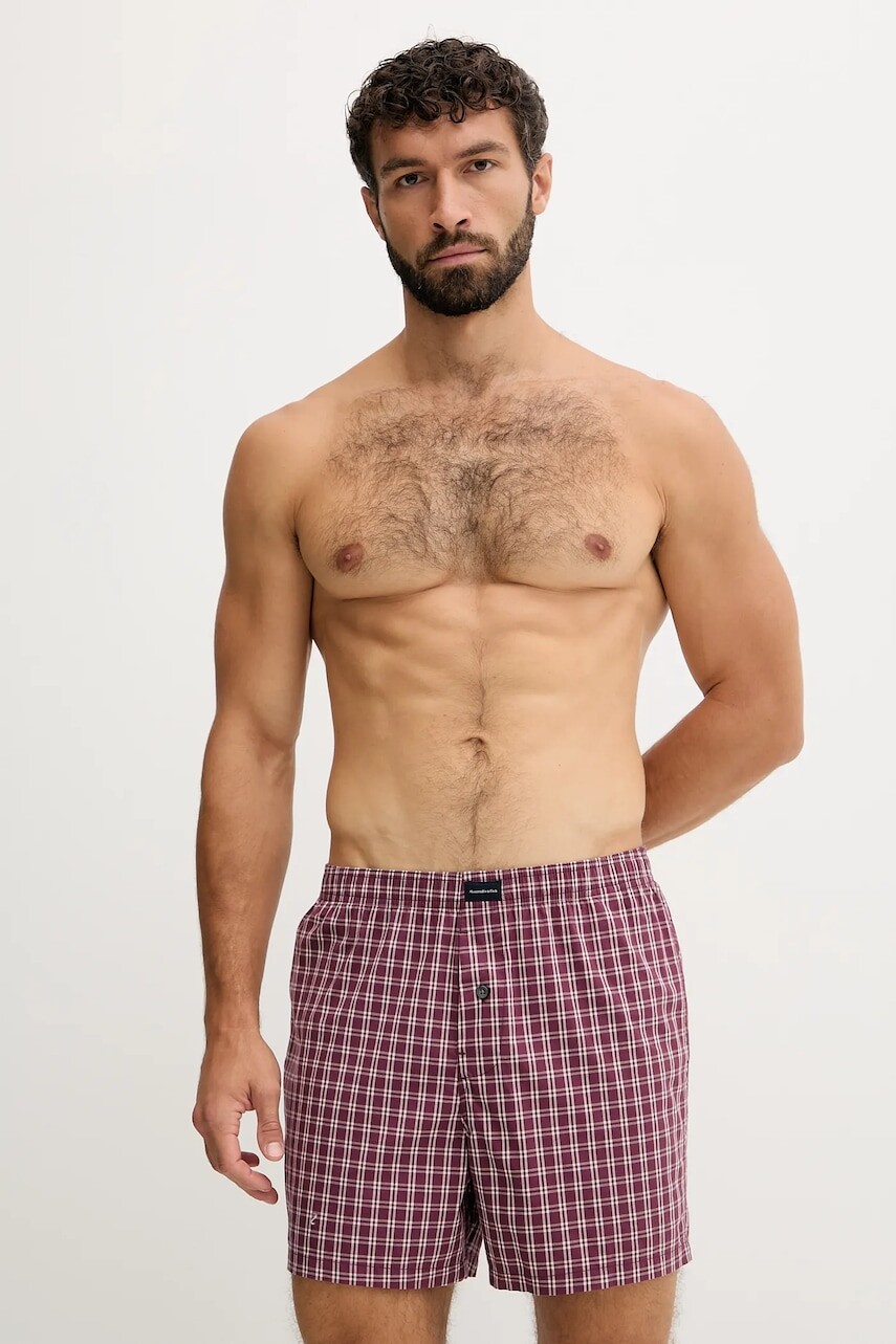 Boxerky Abercrombie & Fitch 5-pak tmavomodrá farba, KI114-5040-330