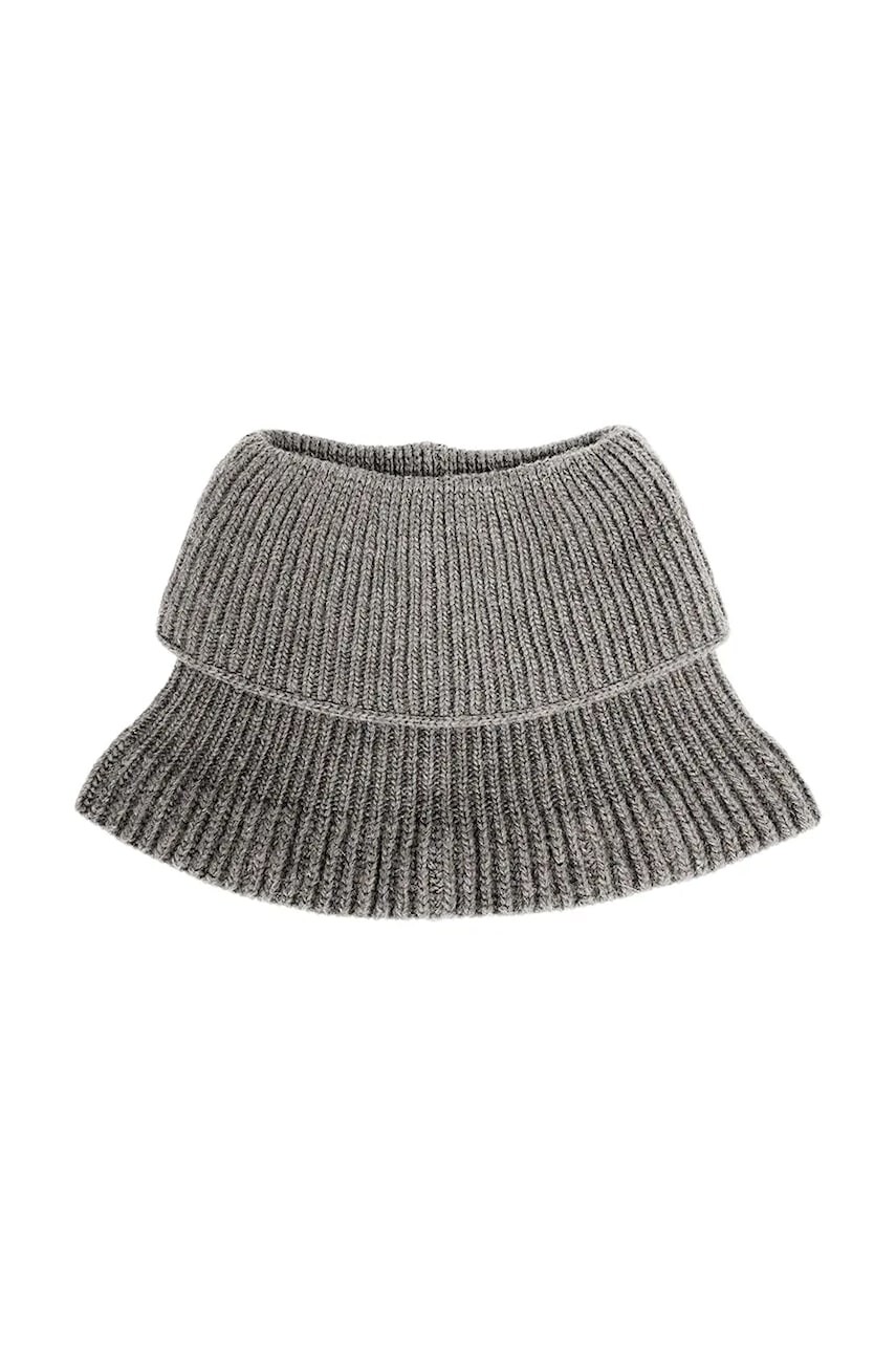 Detský komínový šál s prímesou kašmíru Jamiks JAILA béžová farba, jednofarebný, JZG304