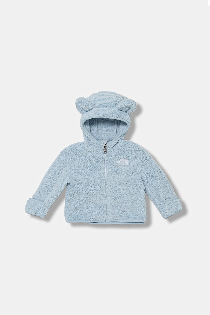 Mikina pre bábätká The North Face BABY CAMPSHIRE F/Z HOODIE modrá farba, s kapucňou, jednofarebná, NF0A88VWBPO1