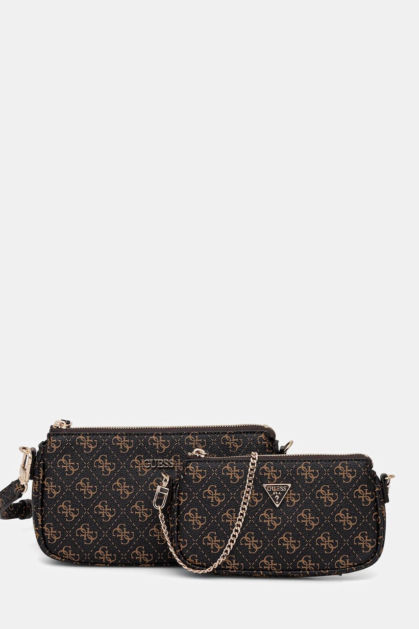 Kabelka Guess NOELLE hnedá farba, HWQG96 72710