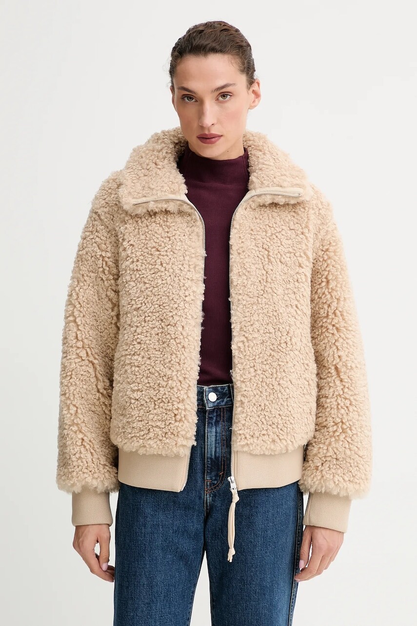 Bunda Marc O'Polo béžová farba, prechodná, 5000006439