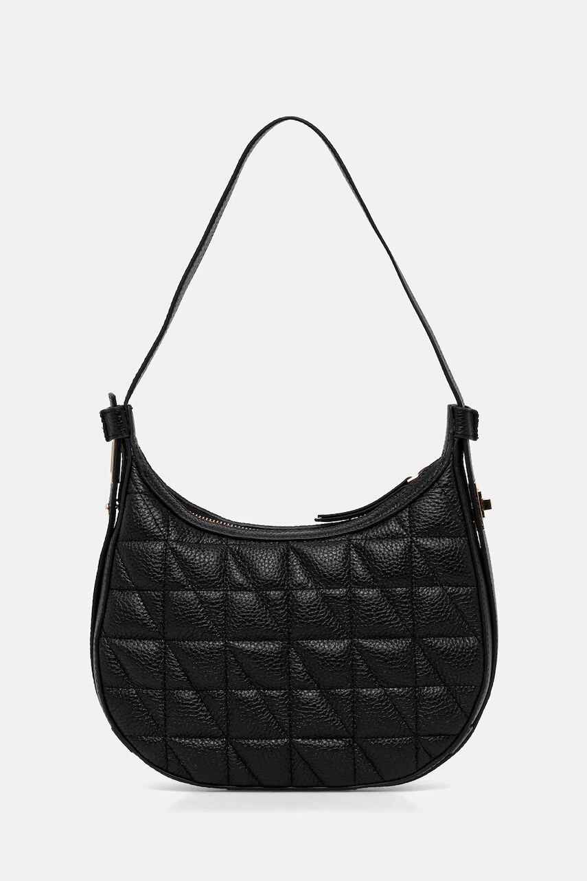 Kožená kabelka Geox MARYEMY čierna farba, D56ZSA 00046