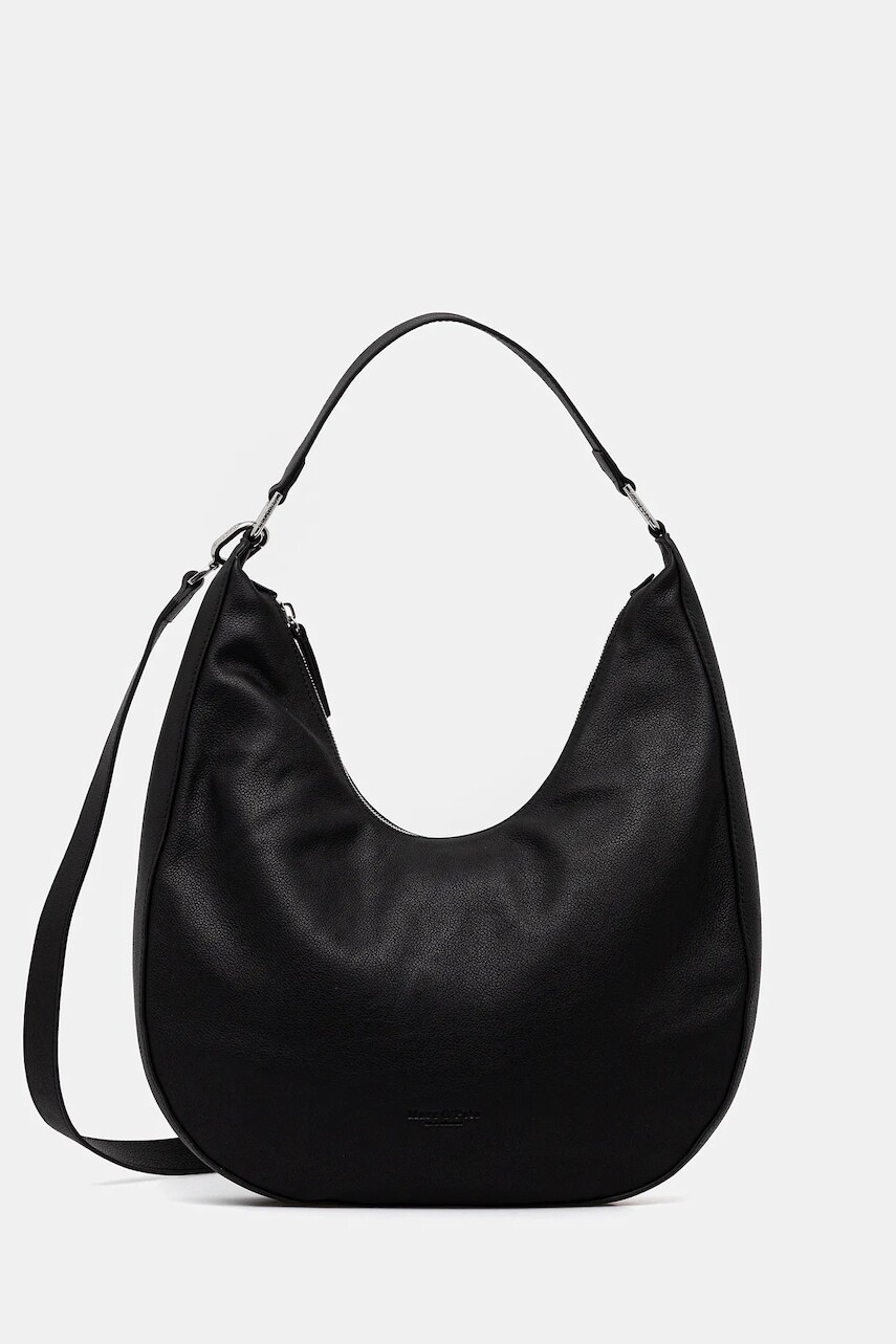 Kožená kabelka Marc O'Polo čierna farba, 50812201101138