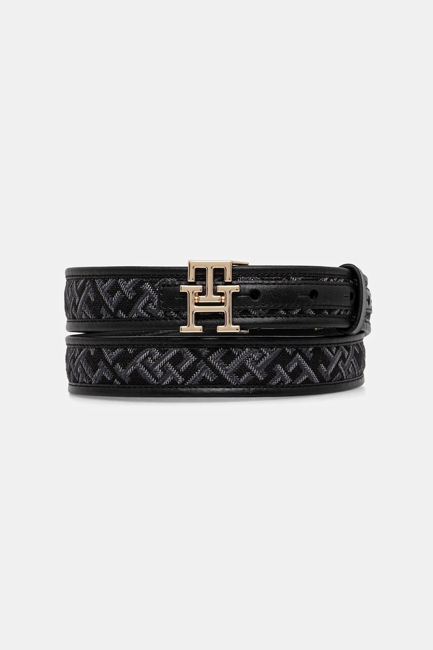 Opasok Tommy Hilfiger čierna farba, AW0AW17764