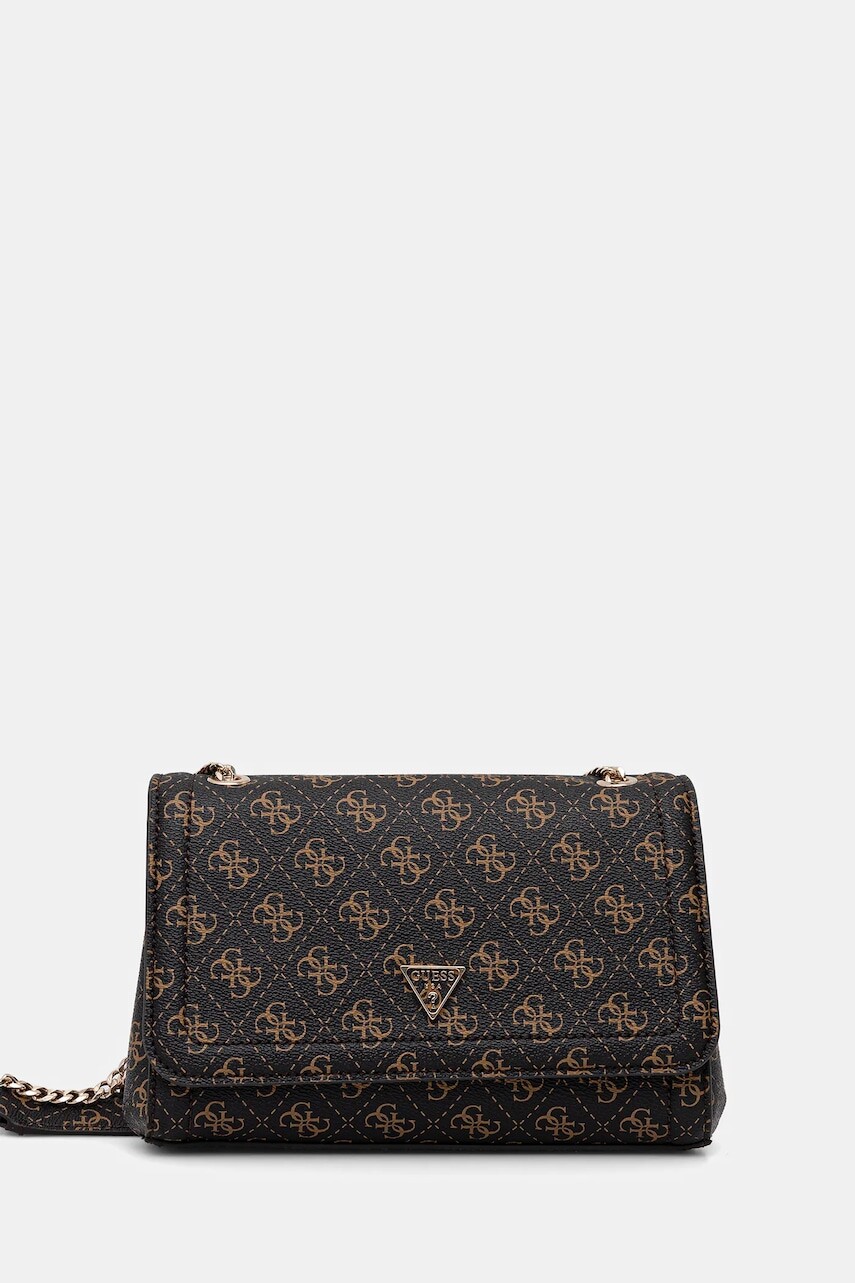 Kabelka Guess NOELLE hnedá farba, HWQG96 72210