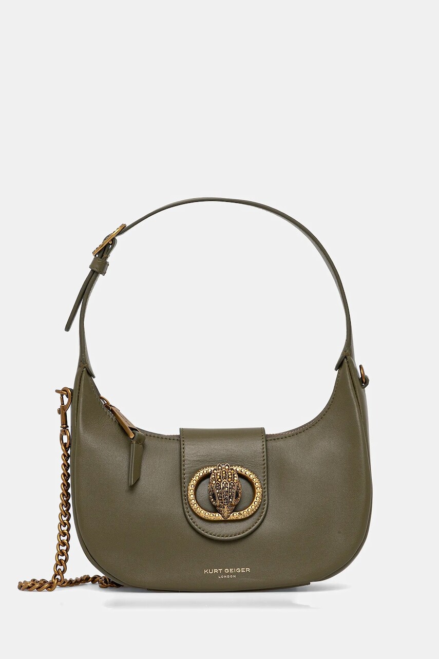 Kabelka Kurt Geiger London CHELSEA zelená farba, 3601176109