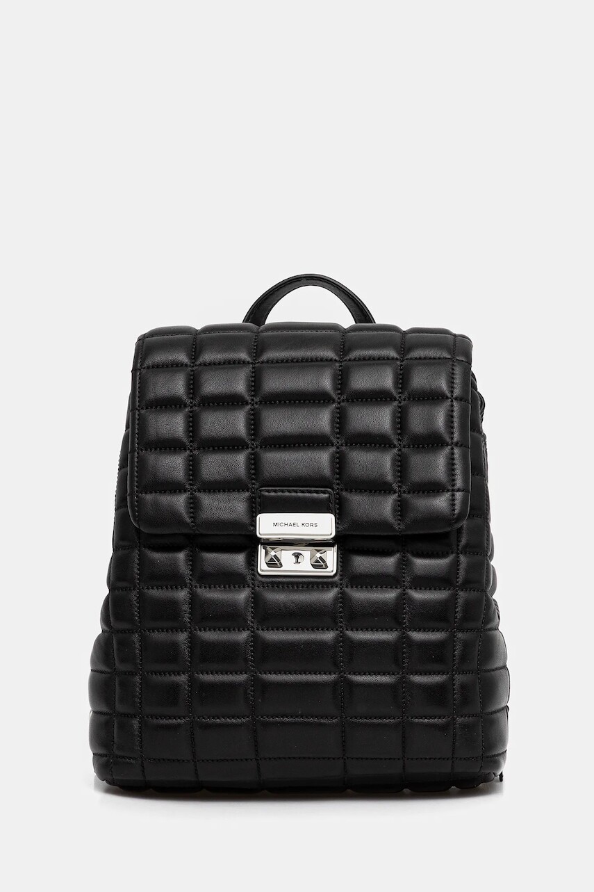 Kožený ruksak MICHAEL Michael Kors čierna farba, malý, jednofarebný, 30F5S2RB1L