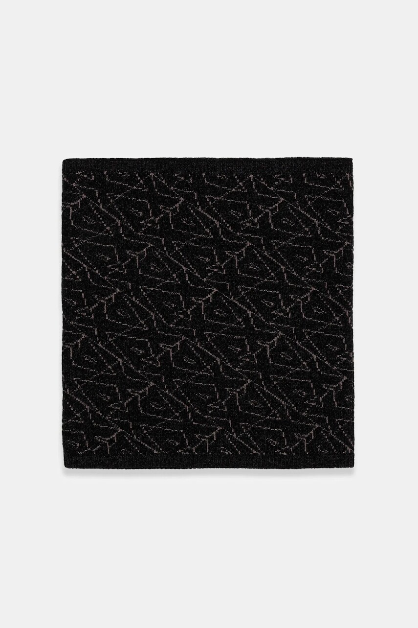 Šál komín Armani Exchange čierna farba, vzorovaný, XM001931 AF16916