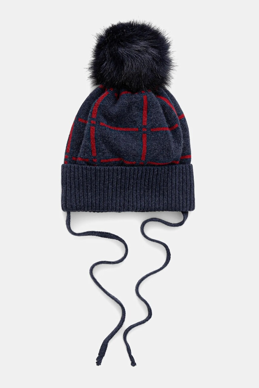 Detská vlnená čiapka Jamiks DAGGET II tmavomodrá farba, JZI055