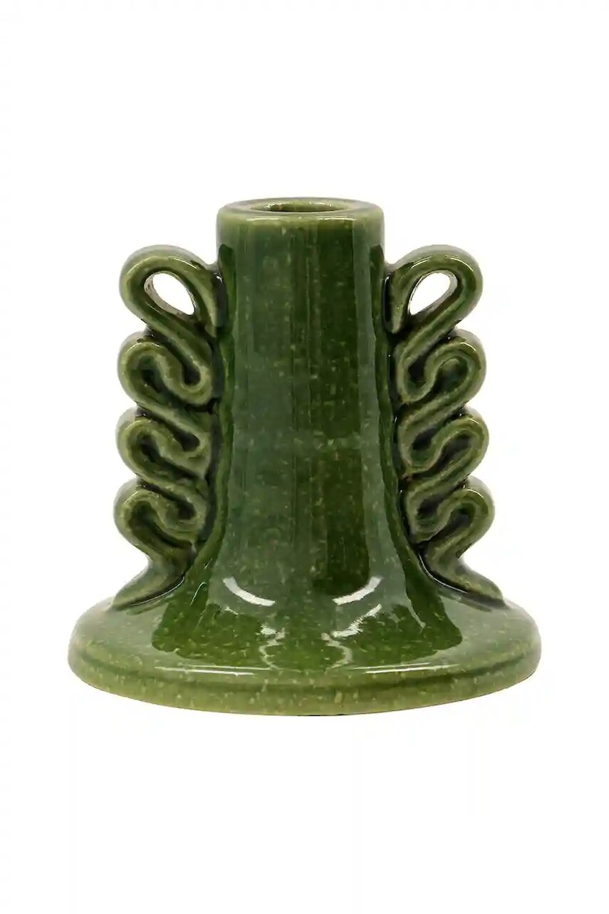 Dekoračný svietnik House Doctor HDDiva 9,5 cm zelená farba