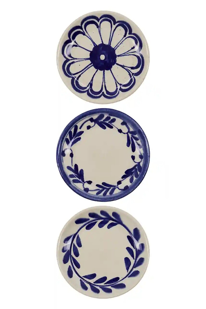 Šalátový tanier House Doctor HDDiva 13 cm 3-pak tmavomodrá farba