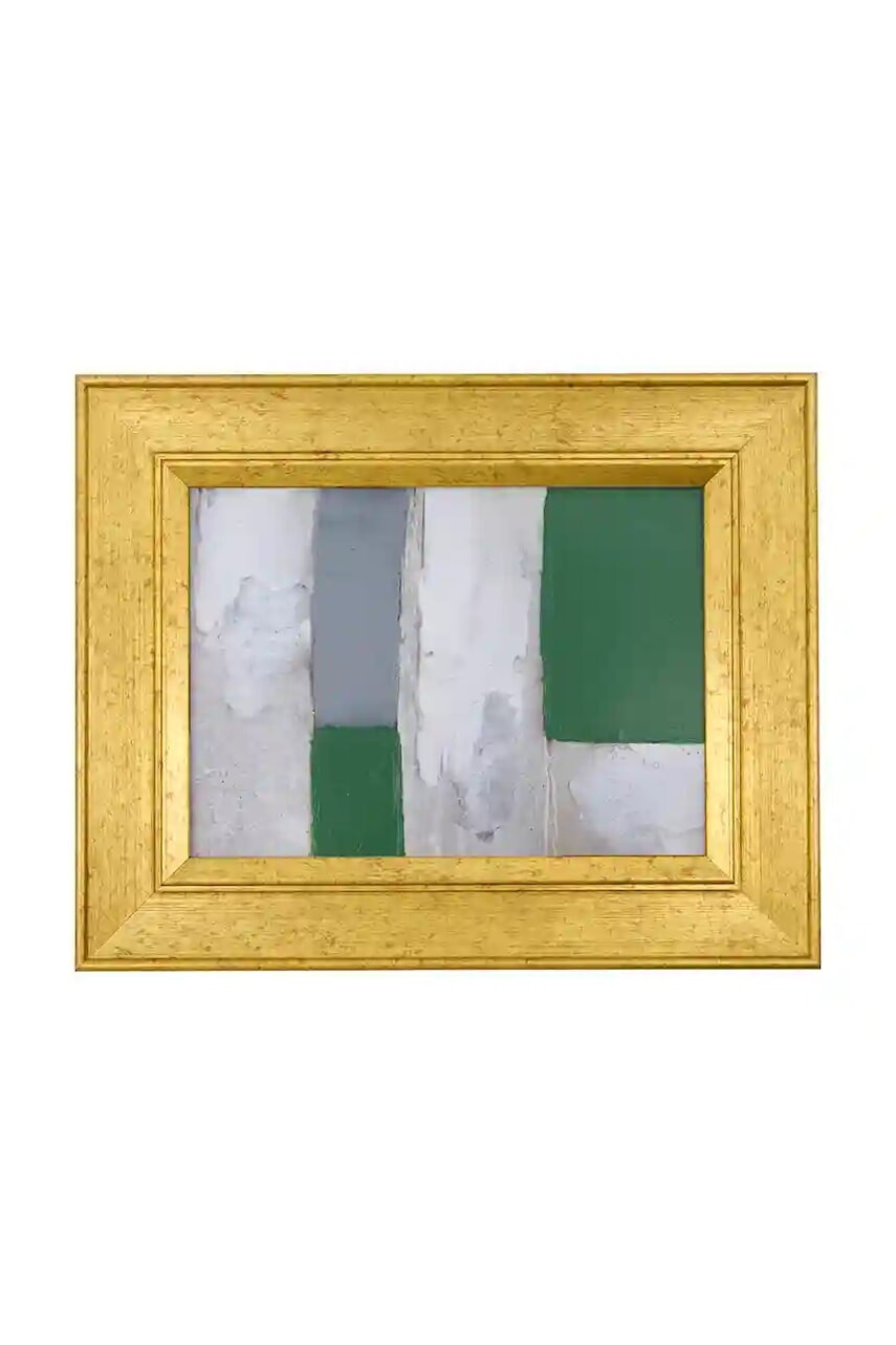 Nástenná dekorácia v ráme House Doctor HDEmerald 30 x 24 cm žltá farba