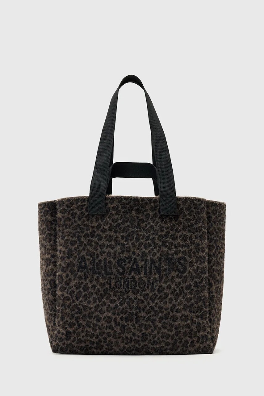 Kabelka AllSaints IZZY čierna farba, W344XD