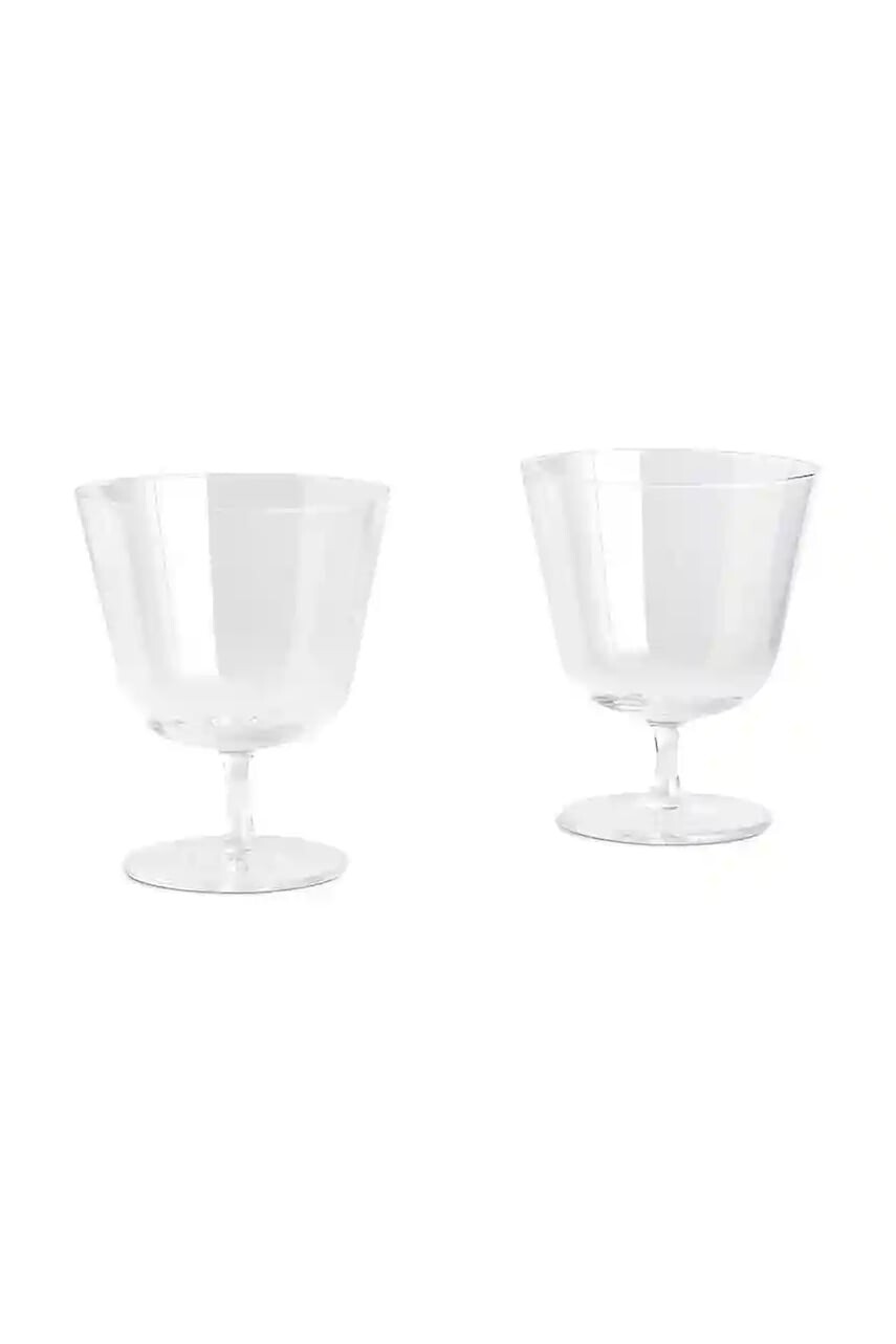 Sada pohárov HAY Curve Stem 9 x 11 cm 2-pak priehľadná farba