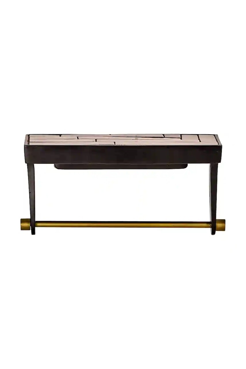 Nástenná polica House Doctor HDTowel 28 x 14 x 11 cm béžová farba