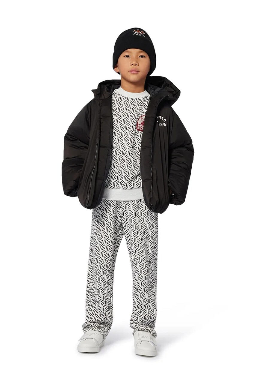 Detská bunda Kenzo Kids čierna farba, K61461