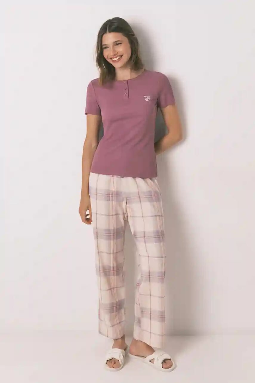 Pyžamo women'secret dámske, fialová farba, 3592426