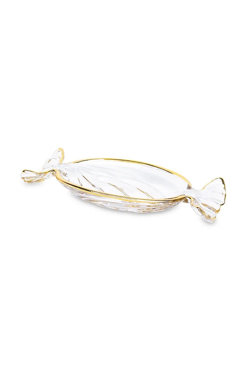 Ozdobný stojan na tortu 2,5 x 20 x 9,5 cm priehľadná farba