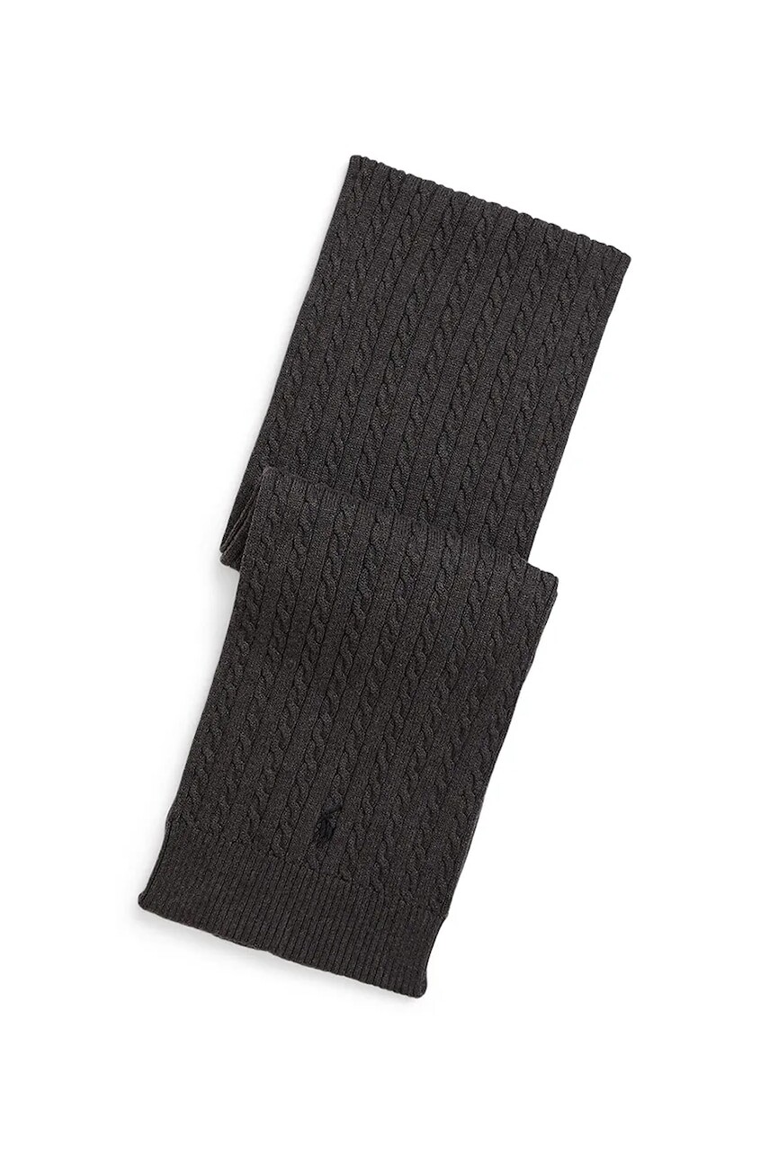 Detská bavlnená šatka Polo Ralph Lauren šedá farba, jednofarebná, 313978908001