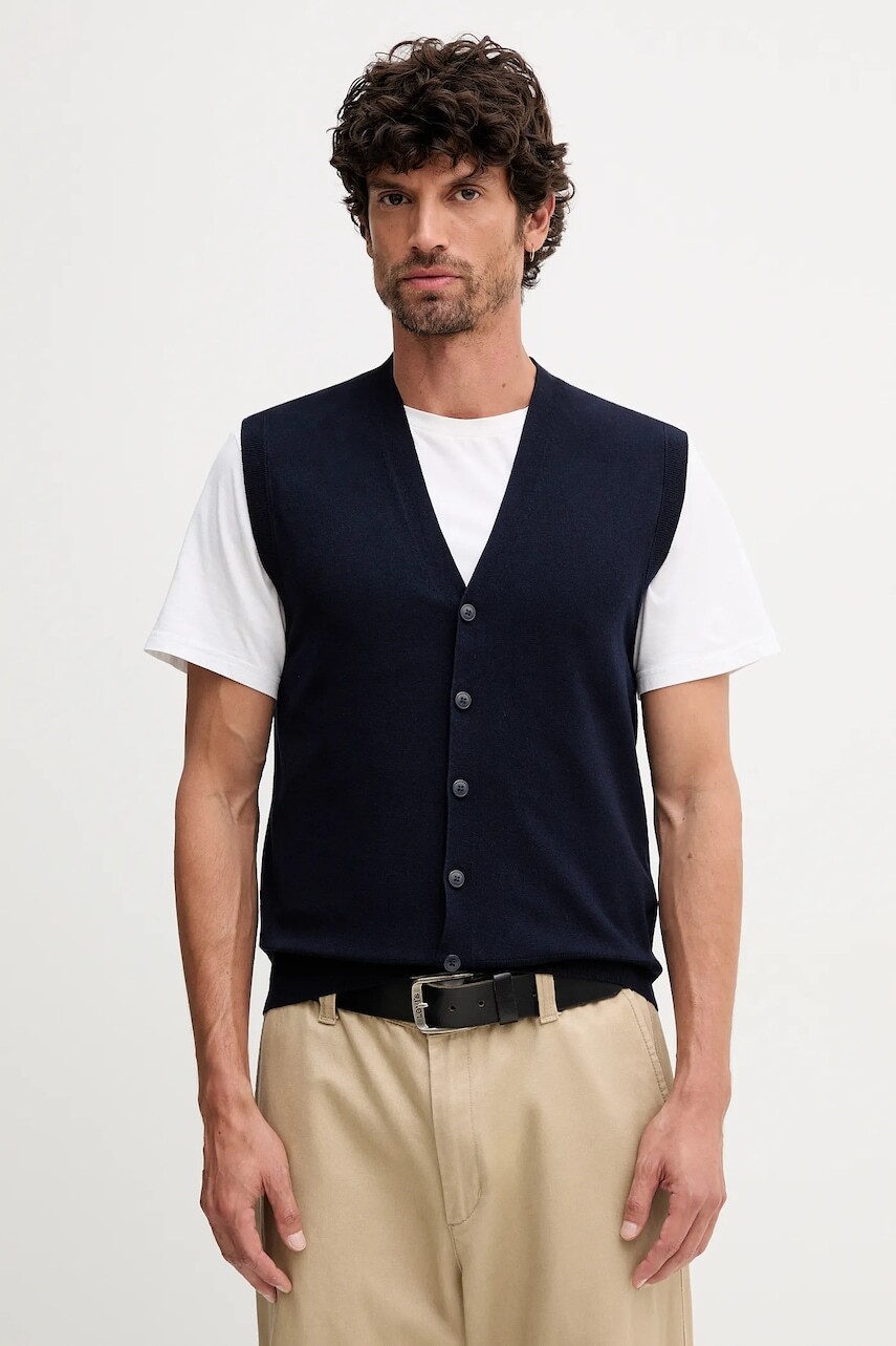 Vesta United Colors of Benetton pánska, tmavomodrá farba, 110XU401G