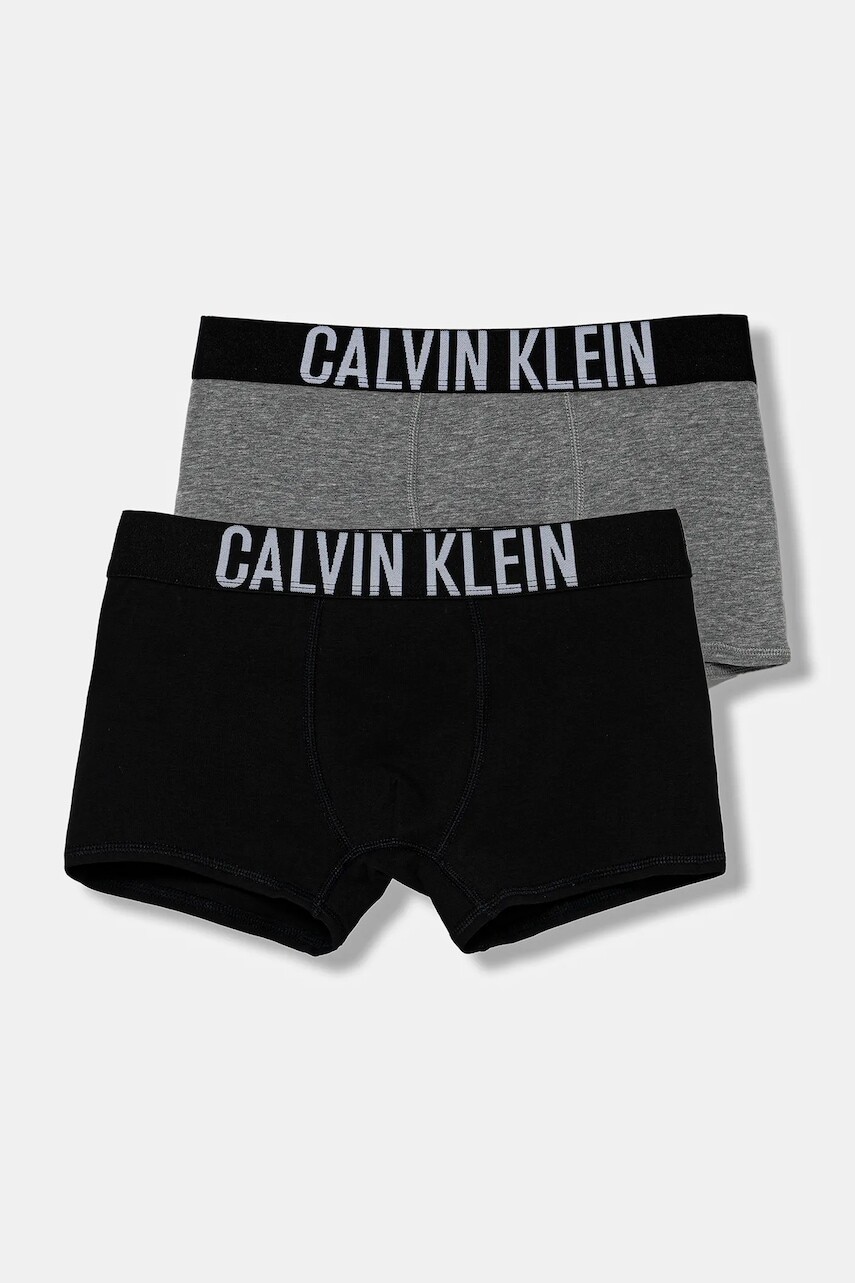 Detské boxerky Calvin Klein Underwear 2-pak šedá farba, B70B700509