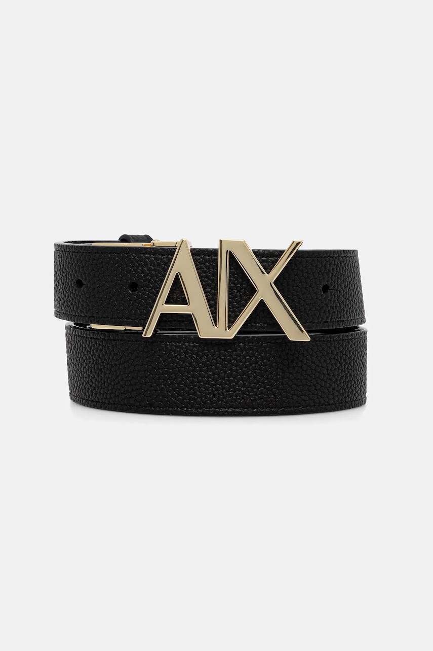 Obojstranný opasok Armani Exchange čierna farba, XW001203 AF19298
