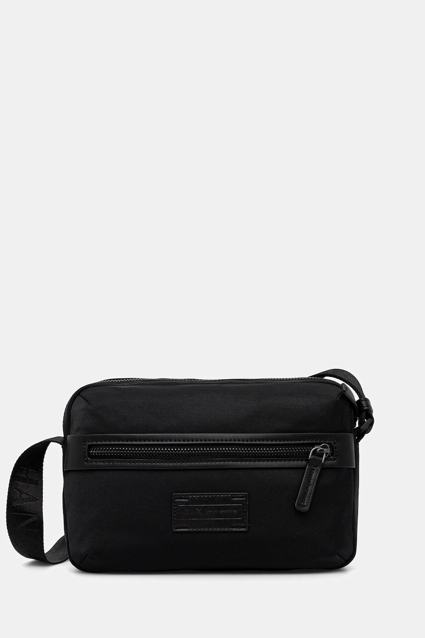 Malá taška Armani Exchange čierna farba, XM001660 AF17306