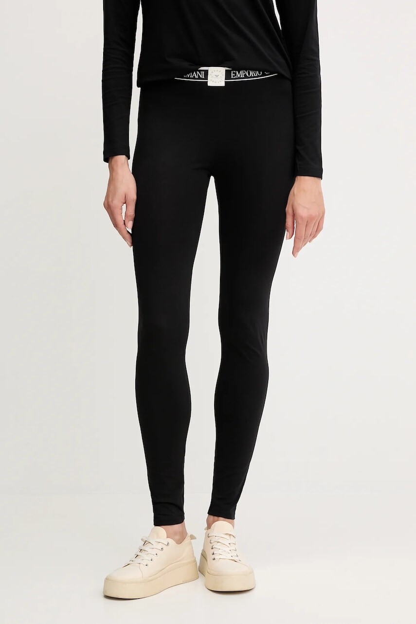 Legíny Emporio Armani Underwear čierna farba, jednofarebná, EW001901 AF15345