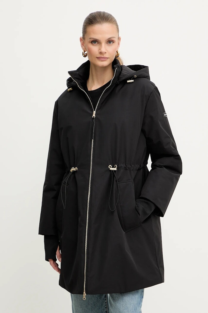 Bunda Armani Exchange čierna farba, prechodná, XW000712 AF16215