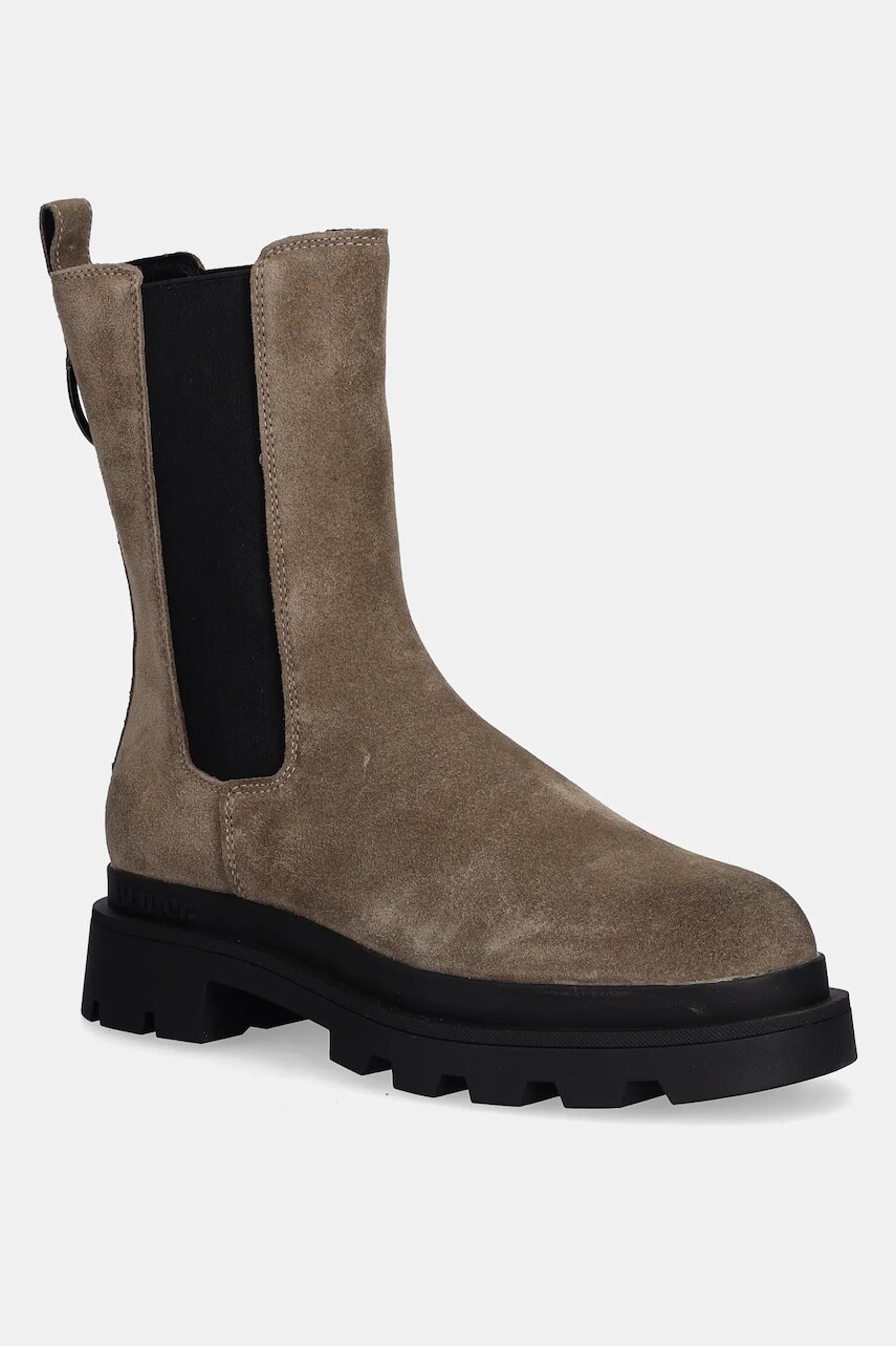 Semišové topánky chelsea Blauer KIMMEL béžová farba, na platforme, F5KIMMEL08/SUE