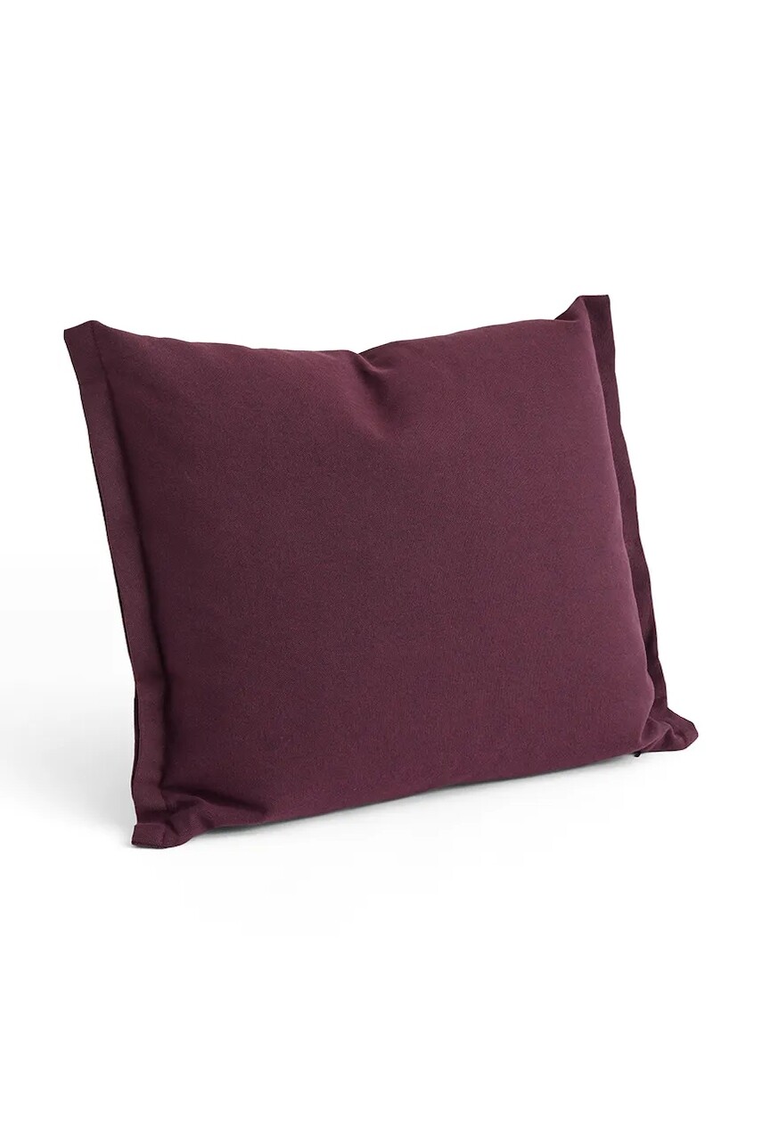 Bavlnený ozdobný vankúš HAY Plica 60 x 55 cm bordová farba