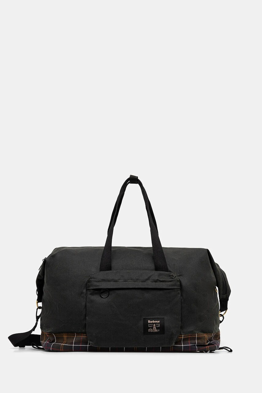 Taška Barbour zelená farba, UBA0715