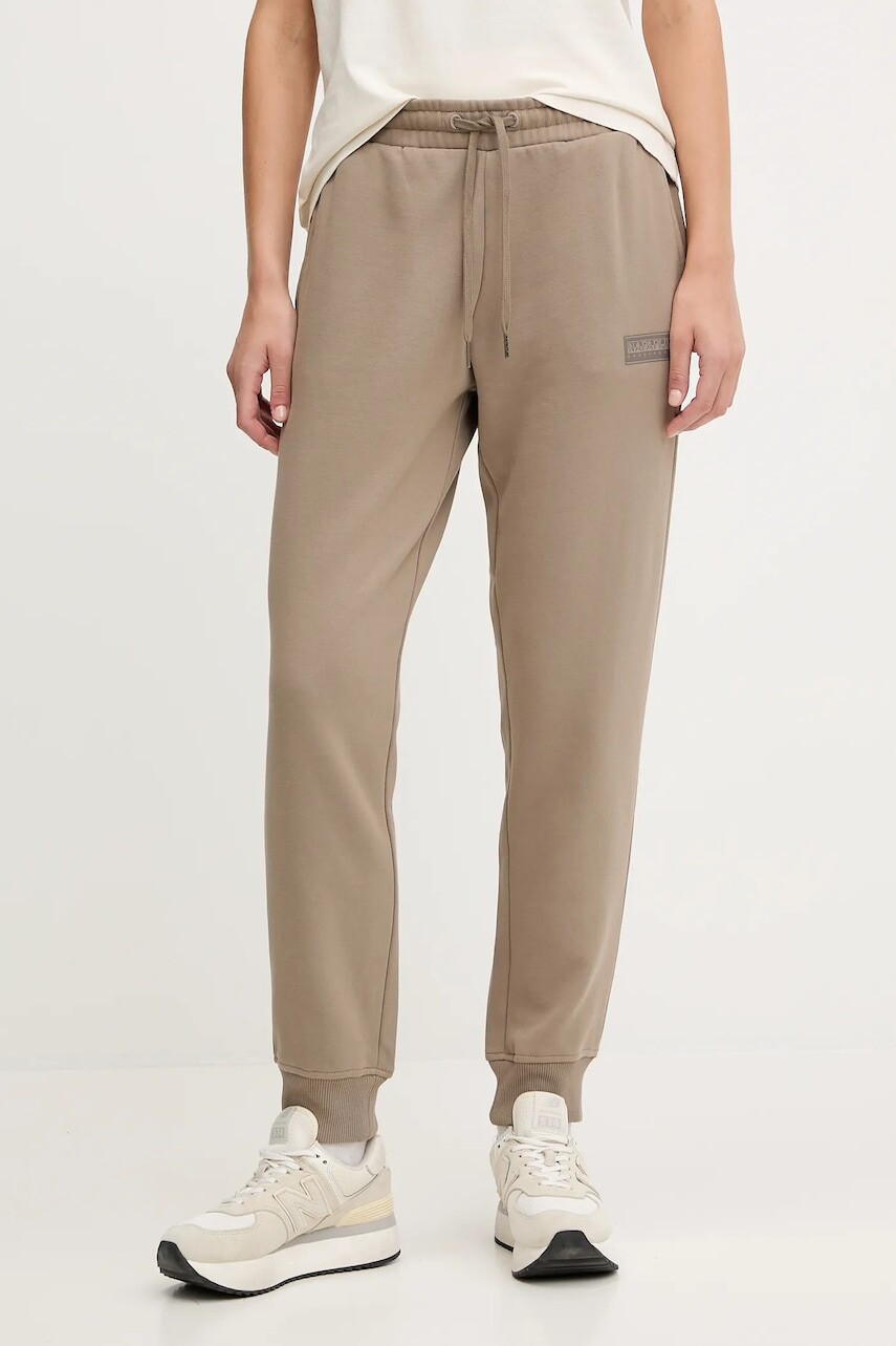 Tepláky Napapijri M-Box zelená farba, jednofarebné, NP0A4HZ6N1T1