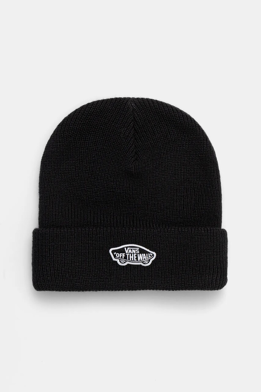 Čiapka Vans čierna farba, VN000QB2BLK1