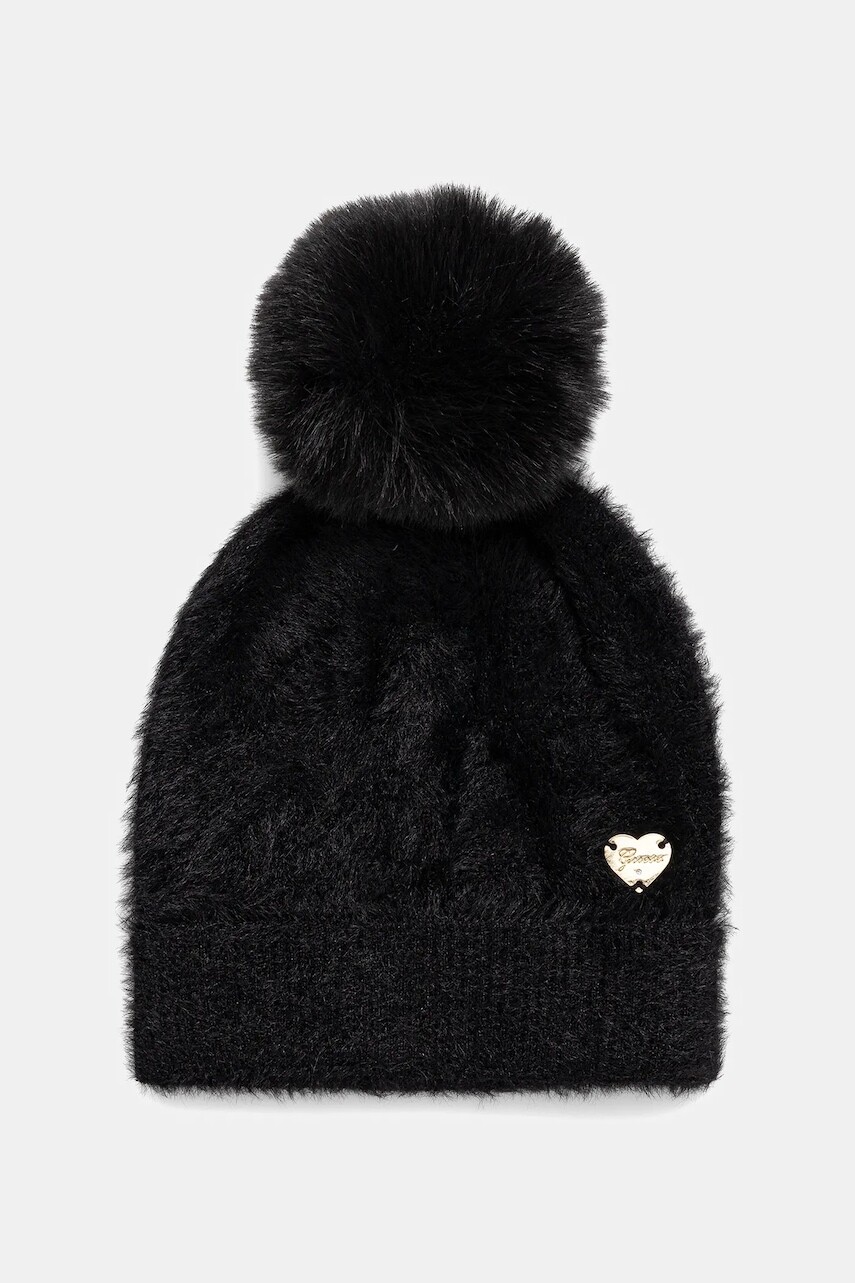 Detská čiapka Guess čierna farba biela, J5BZ46 Z0720