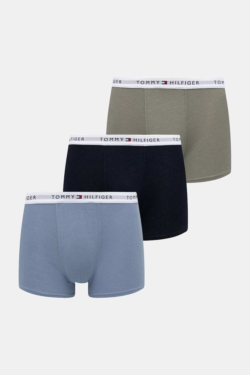 Detské boxerky Tommy Hilfiger 3-pak modrá farba, UB0UB00573
