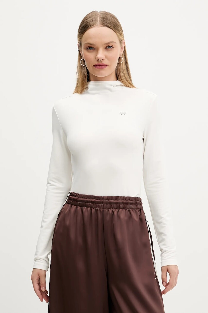 Mikina adidas Originals Premium Essentials béžová farba, s kapucňou, jednofarebná, JY2907