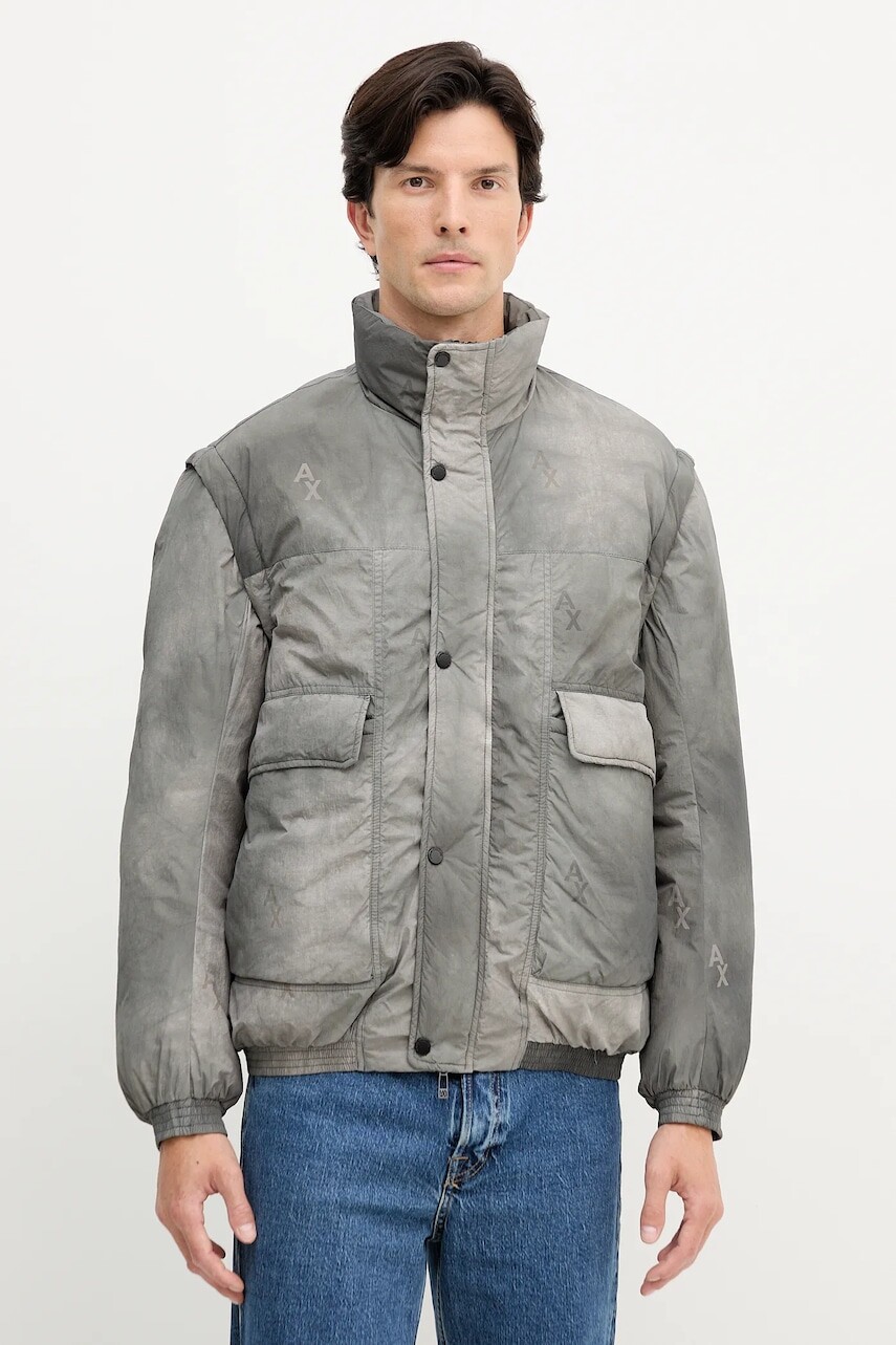 Bunda Armani Exchange šedá farba, zimná, XM001865 AF18882