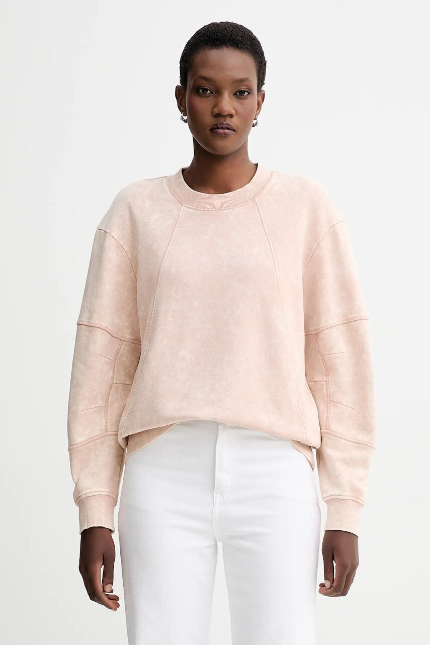 Bavlnená mikina G-Star béžová farba, jednofarebná, D27167.D969