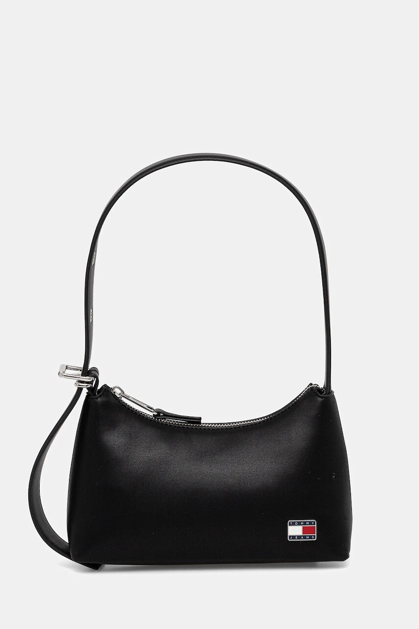 Kabelka Tommy Jeans čierna farba, AW0AW17873
